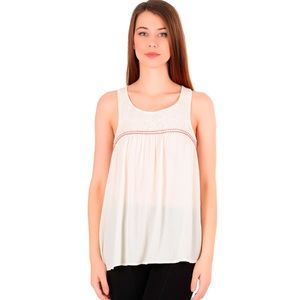 H&M Embroidered Sleeveless Top Tank